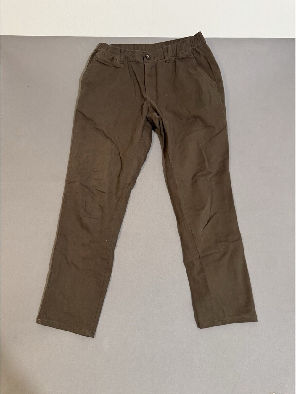 Cove USA Pants Mens 30x30 Chino Stretch Straight Leg Casual Brown